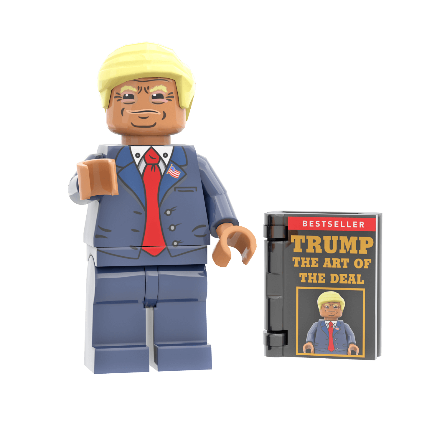 President Donald Trump -  Custom Printed Minifig - Made Using LEGO® Parts