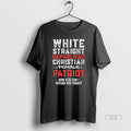 Retro White Straight Republican Christian Female Patriot Shirt Y2K