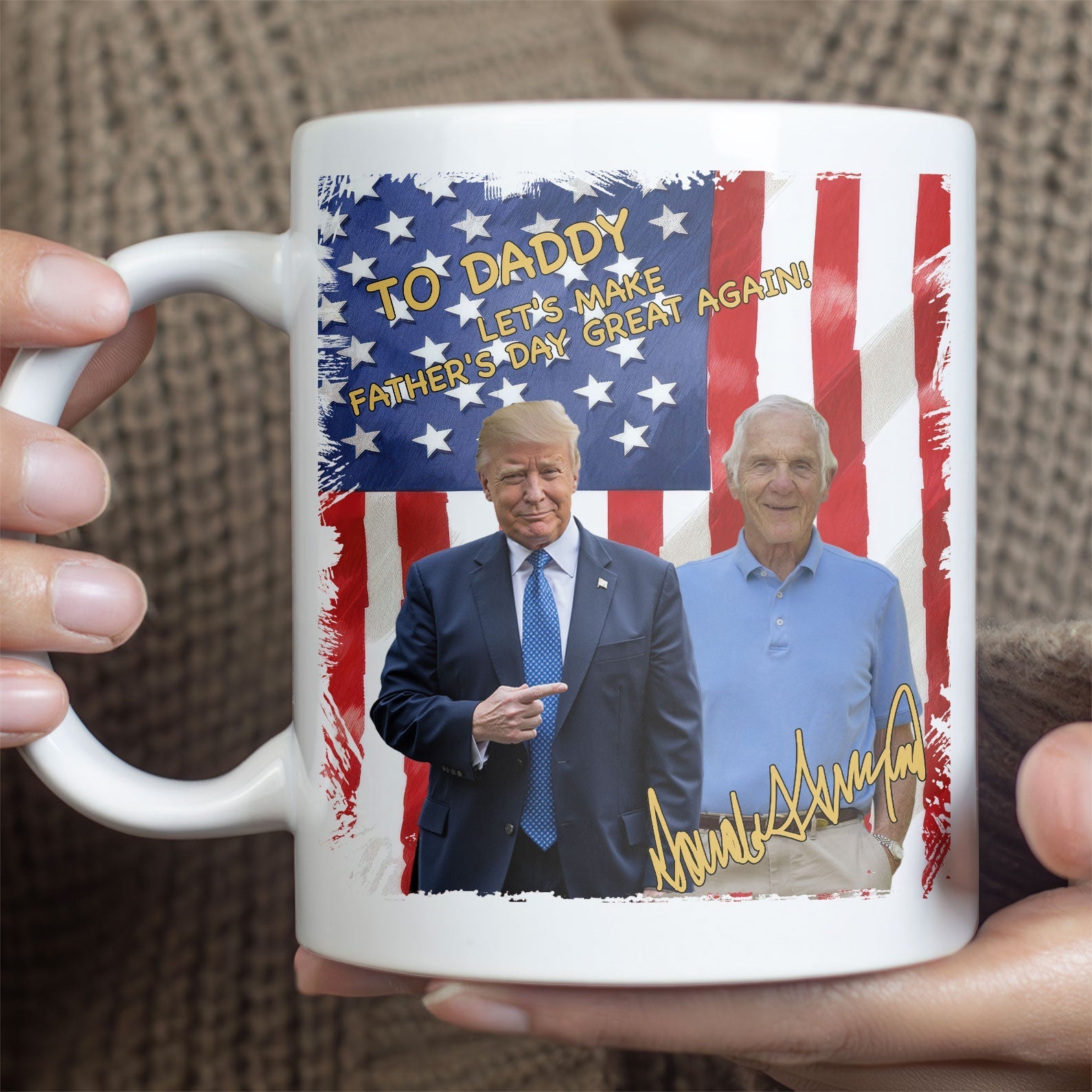 Photo With Donald Trump Custom Photo Mug, Birthday Mug, Funny Birthday Gifts, Trump 2025 Mug 682049 - GOP