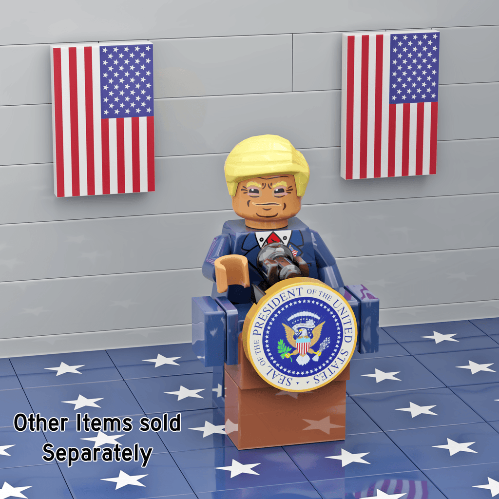 President Donald Trump -  Custom Printed Minifig - Made Using LEGO® Parts